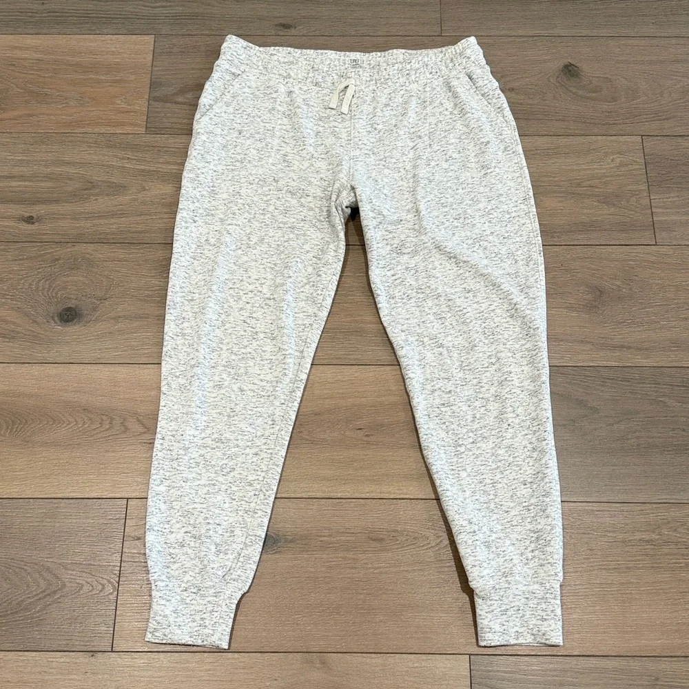 ALBION FIT Oatmeal Marl‎ At Ease Jogger Pants Bottoms Active Lounge Gym Size L